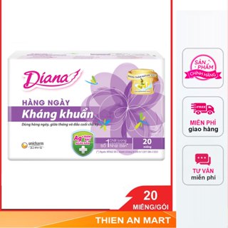 Băng vệ sinh Diana sensi hàng ngày kháng khuẩn gói 20 miếng