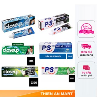 Kem đánh răng Closeup, P/S các loại 180g và 230g