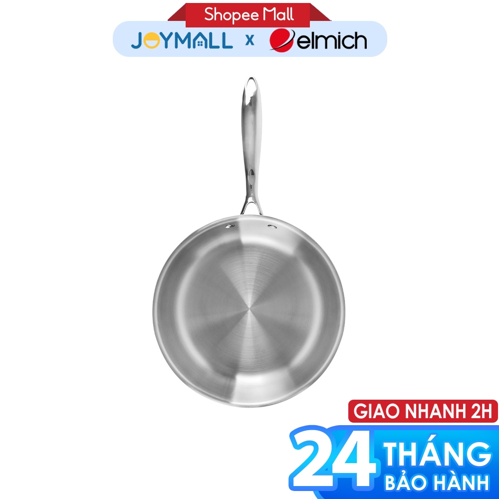Chảo Inox 3 Lớp Liền Khối Elmich Trimax EL-3846, Hàng Chính Hãng, Công Nghệ Chống Nóng - JoyMall