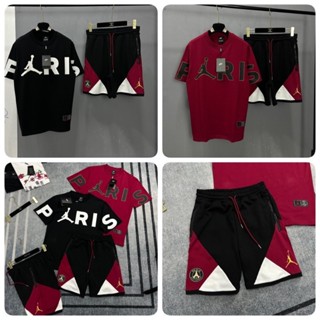 Bộ Quần Áo Nam Jor Đan In Chữ Paris Siêu Đẹp - Bộ Quần Áo Cộc Jor Đan Mùa Hè In Chữ Cao Cấp Hot 2024