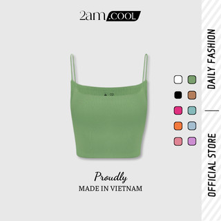 Áo 2 dây nữ dáng ôm nhiều màu cotton 4 chiều phiên bản premium chống nhăn 2am