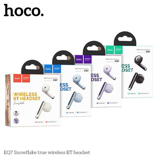 Tai nghe bluetooth, tai nghe không dây hoco eq7 tws 98602 màu trắng