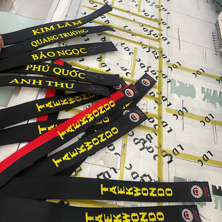 Đai Taekwondo Thêu Tên