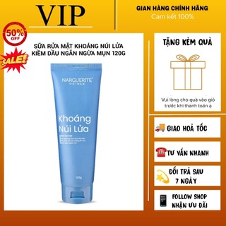 Sữa rửa mặt khoáng núi lửa narguerite ngừa mụn sáng da kiềm dầu