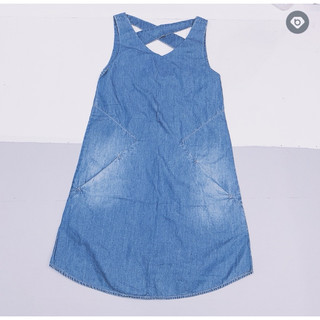 Đầm jeans dáng suông