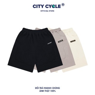 Quần short đùi local brand Pathway City Cycle nỉ chân cua form rộng unisex nam nữ oversize