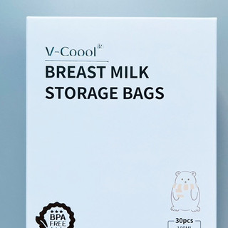 Túi trữ sữa vcool cao cấp hộp 30 túi 180ml có vòi rót