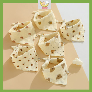 Set 5 Khăn Yếm Muslin Mềm Mại,Đáng Yêu Cho Bé