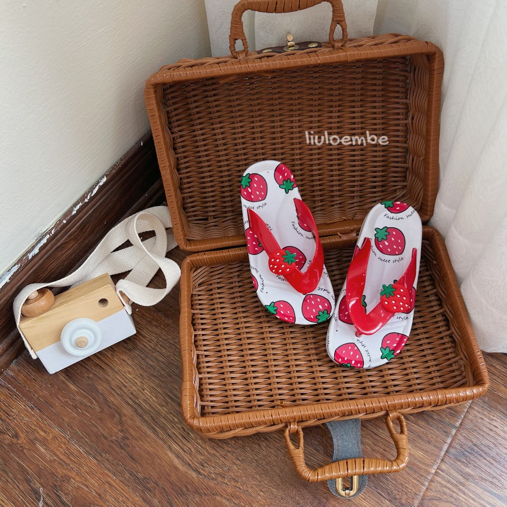 Dép Xỏ Ngón Trái Cây Màu Sắc Dễ Thương Cho Bé