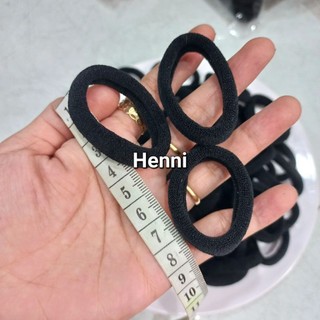 Túi 50/100 Dây cột tóc trơn trơn bản nhỏ (rộng 3.5-4cm)
