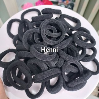 Túi 50/100 Dây cột tóc trơn trơn bản nhỏ (rộng 3.5-4cm)