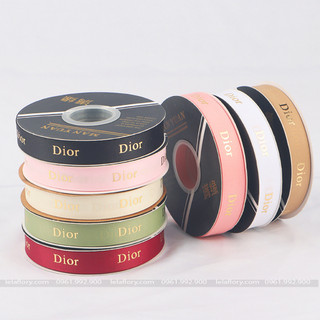 (Lẻ 1 Mét) Ruy băng Dior gân bản 2cm