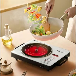 Bếp Điện Hồng Ngoại 2200W Không Kén Nồi Điều Khiển Cảm Ứng Công Suất Lớn