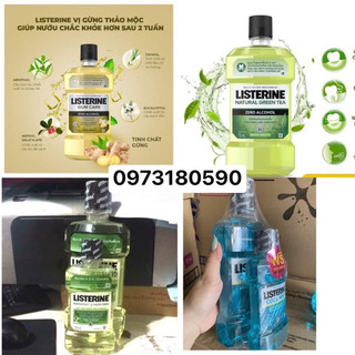 Nước xúc miệng listerin trà xanh 750ml