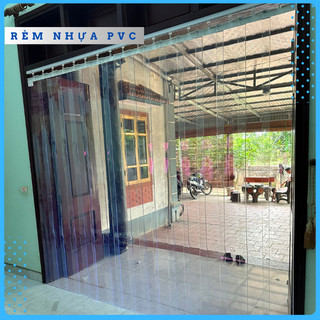 Rèm Cho Cửa Cao 1,7m Rèm PVC Ngăn Lạnh Bằng Nhựa Dẻo Trong Suốt. Độ Dày 1.5mm