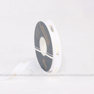 (Lẻ 1 Mét) Ruy băng Dior gân bản 2cm
