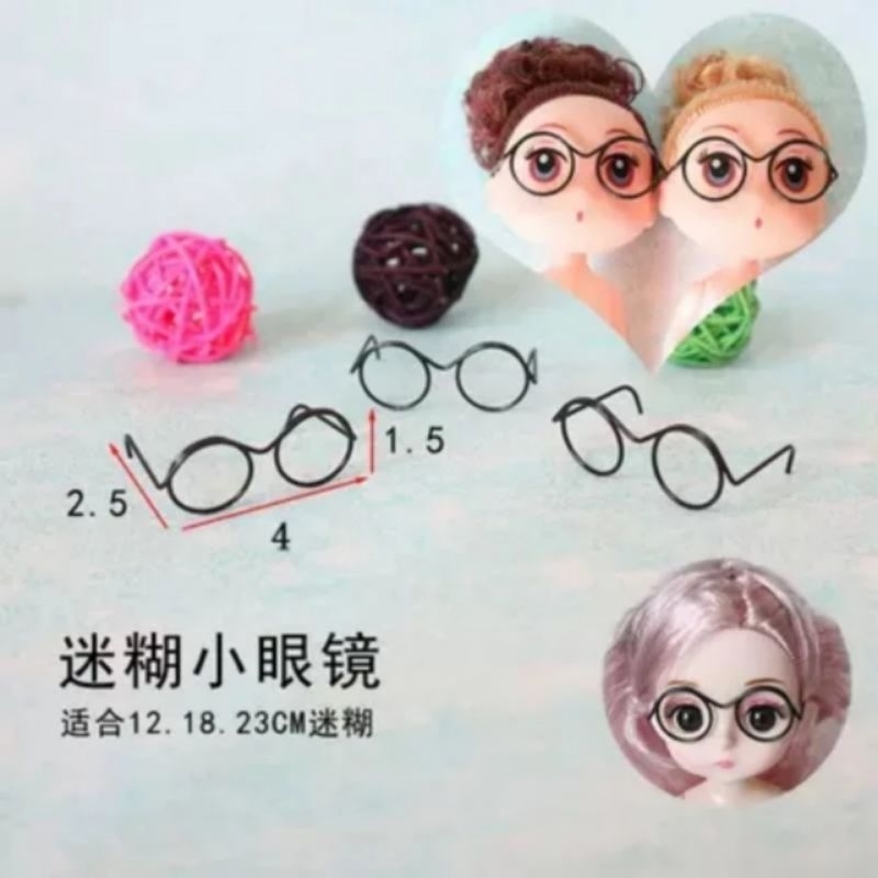 2c Mắt kính mini cho thú bông , thú len siêu dễ thương.
