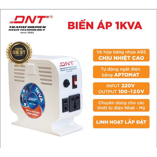 Biến áp 1kva / 600va - 220v ra 100v - 120v - biến áp dnt