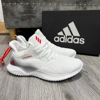 Giày sneaker cổ thấp alpha bounce beyond trắng đỏ full box/tặng box bve giày alpha trắng đỏ mẫu mới