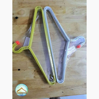 Bộ 10 Móc Sắt Bọc Nhựa Dày Thời Trang Nhiều Màu, Móc Chuyên Giặt Ủi Giá Rẻ