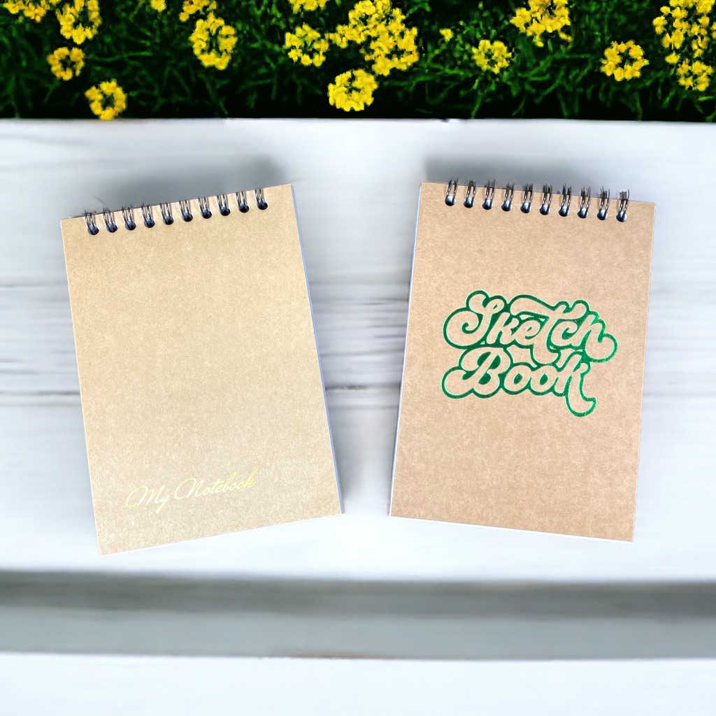 Sổ tay A6, 140 Trang, Ruột giấy trắng dầy.