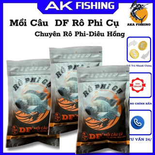 Mồi Câu Cá Rô Phi Cụ DF chuyên tự nhiên, sông, hồ dịch vụ dùng câu rô phi diêu hồng câu đơn đài