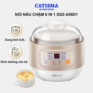 Nồi nấu chậm đa năng 0.8L Bear 6 trong 1 Kèm vỉ Hấp DDZ-A08T8
