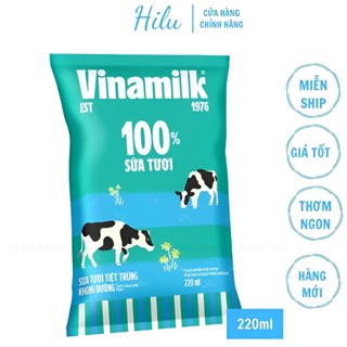 Combo 3 Bịch sữa tươi Vinamilk không đường 220ml