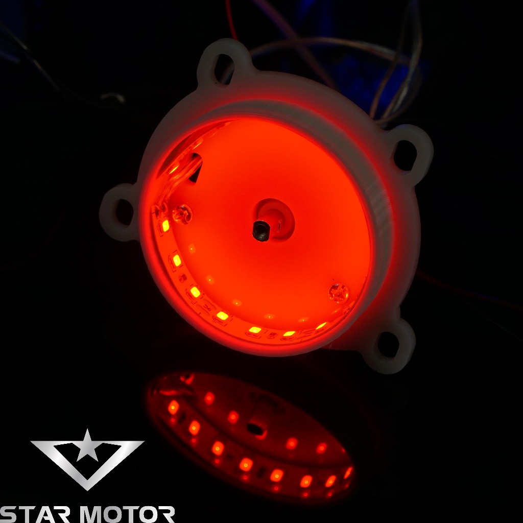 Đèn hậu xoay LED Sharingan điều chỉnh nhanh chậm dành cho các dòng xe Wave, Sirius và các dòng xe chân tròn