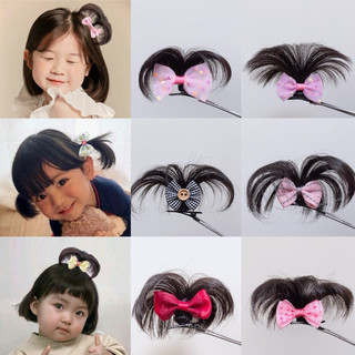 [DÀNH CHO BÉ YÊU] CHỎM KẸP NƠ TÓC GIẢ/ KẸP TÓC CÂY DỪA DỄ THƯƠNG CHO BÉ GÁI