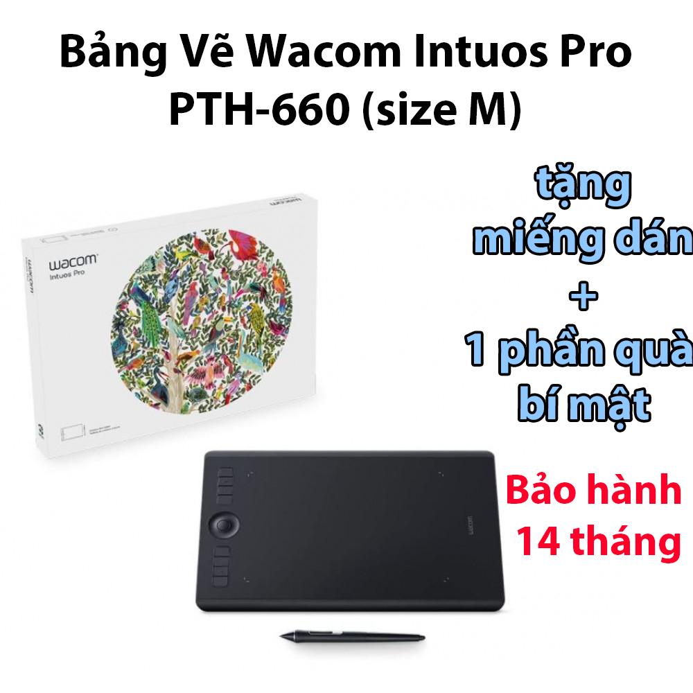 Bảng vẽ wacom intuos pro pth-660 ( sử dụng sơ )
