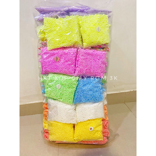 Combo 100 túi hạt xốp 10 màu giá sỉ - túi 6g