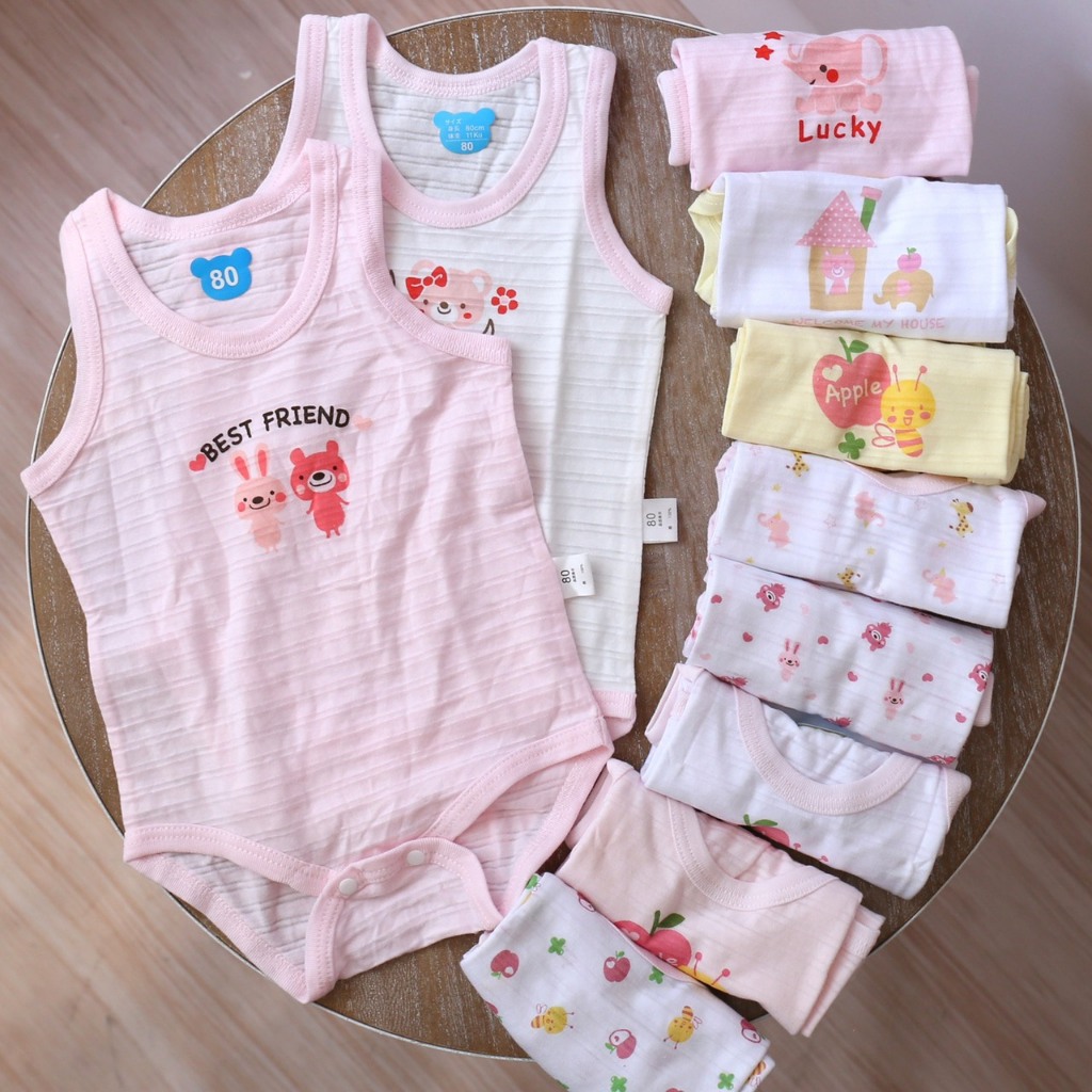 Bộ áo liền thân bodysuit cho bé trai bé gái sơ sinh mỏng mát mặc mùa hè 𝟐𝟖𝐁𝐃𝐒