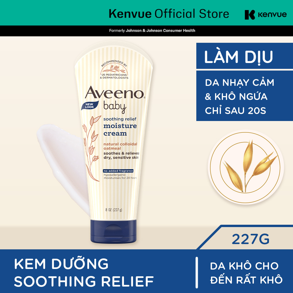 Kem dưỡng Aveeno Baby cho da khô và nhạy cảm 227g