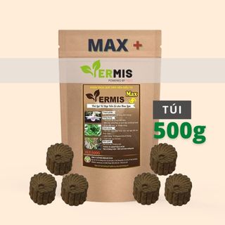 Phân viên nén tan chậm siêu to Vermis-max+ cho Hoa Lan và Kiểng Lá cao cấp (Gói 500g)