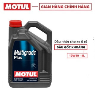 Dầu nhớt xe ôtô máy xăng motul multigrade plus api sp 10w40 4l