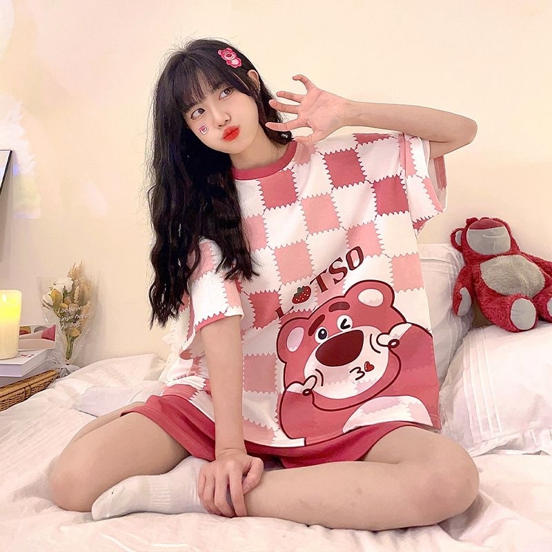 Bộ cộc tay mặc nhà nữ