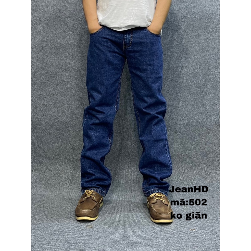 Quần Jean Nam Ống Suông Cổ Điển Cao Cấp Chất Vải Cotton 100% Không Giãn - Menswear, Pants