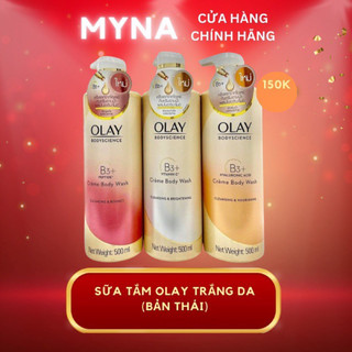 Sữa Tắm OLAY B3+ Siêu Dưỡng Trắng Da, Cấp Ẩm Và Đàn Hồi 500ml (Bản Thái)