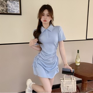 Đầm nữ cổ sơ mi - thiết kế rút eo tôn dáng TB54
