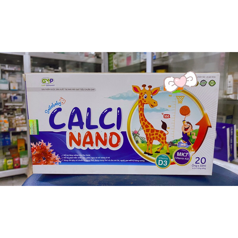 Calci Nano Gmp Đức Hộp 20 Ống