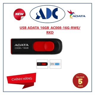 Usb adata 16gb_ac008-16g-rwe/ rkd - mai hoàng phân phối chính hãng