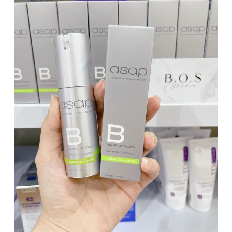 (Hàng cty- date 2025)Tinh chất làm mờ nếp nhăn ASAP B Super Complex With Niacinamide 30ml [ Chính Hã