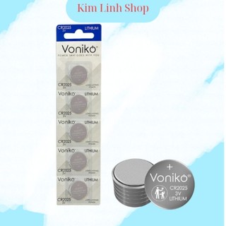 01 viên Pin cúc áo CR2025 Lithium Voniko, Pin máy tính casio Fx580 VN X hàng thường
