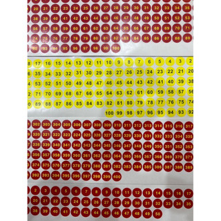 Tem tròn số từ số đủ số kích thước 1,5cm decal dán 1-500