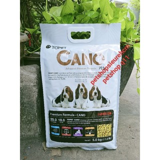  5kg thức ăn chó Topet CANO dành cho mọi lứa tuổi nhập Hàn Quốc 