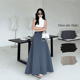  Chân váy xoè dài 6 mảnh thiết kế tinh tế tôn dáng dễ phối đồ phong cách thanh lịch 