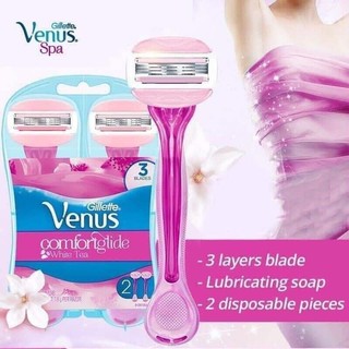 Set 2 dao cạo Venus có đầu bơ dưỡng