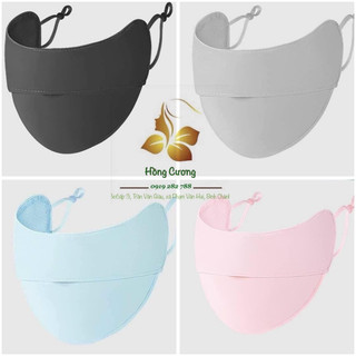 Khẩu trang vải chống nắng, chống tia UV chất lụa băng mềm mát, siêu thoáng khí