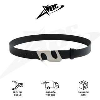 (Có sẵn) AOE STUDIO - Thắt lưng nam nữ Y2K chất da PU cao cấp logo S phong cách unisex